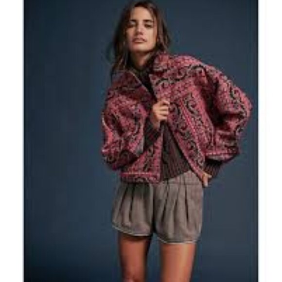 Free People We The Free Opal Swing Jacquard Jacket NWT * - Picture 2 of 7